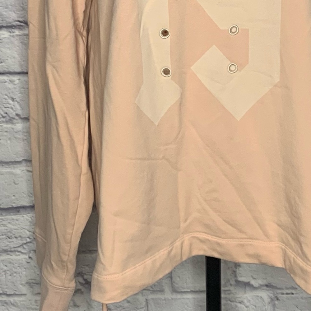 Puma x Fenty Oversized Pink Long Sleeve Graphic Hoody - Picture 9 of 16